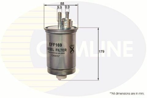 EFF169 Comline - Фильтр топлива (аналог WF8326/KL483)