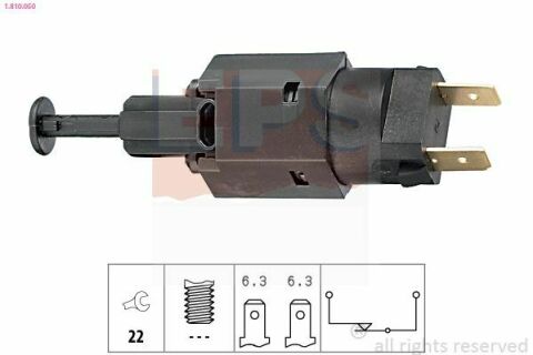 EPS OPEL Включатель STOP-сигналов Astra,Kadett,VectraA,Front