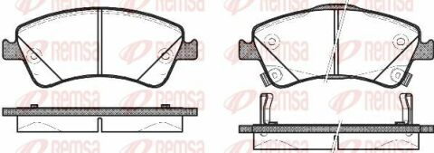 TOYOTA Тормозные колодки передн.Avensis 09-,Auris 07-