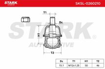 Нижній/верхній кульовий шарнір