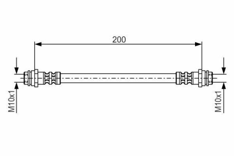 Тормозной шланг задний А2 00- AUDI