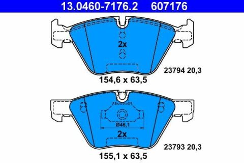 Колодки тормозные (передние) BMW 5 (E60/E61) 03-10