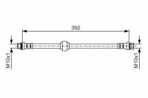 Шланг гальмівний задній внутрішній. лівий Kangoo -08 RENAULT