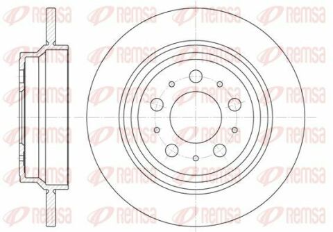 Гальмівний диск зад. VOLVO S60/S80 V70/XC70