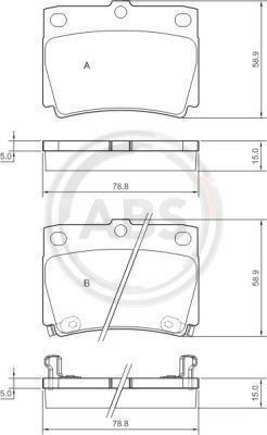 Тормозные колодки Pajero/Pajero Sport 90-15 1.8-3.0