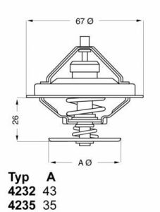 Термостат BMW 3 (E30/E36)/5 (E34)/7 (E32) 2.0-3.5 i -94