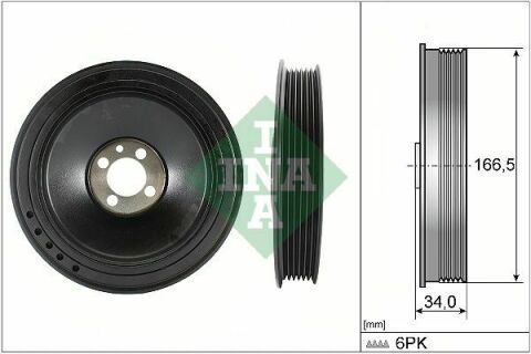 Шків колінвалу Opel Insignia A/Astra J 2.0CDTI 08-