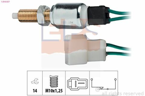 EPS TOYOTA Вимикач STOP-сигналів Hiace 2.0/2.4/2.4D 89-95,Daihatsu