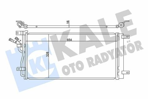 Радиатор кондиционера antara,chevrolet antara 2.0/2.2cdti 10-