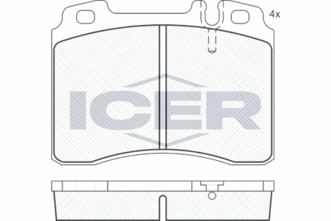 Колодки тормозные (передние) MB 190 (W201) 86-93/C-class (W202) 94-00/E-class (W124/W210) 93-02