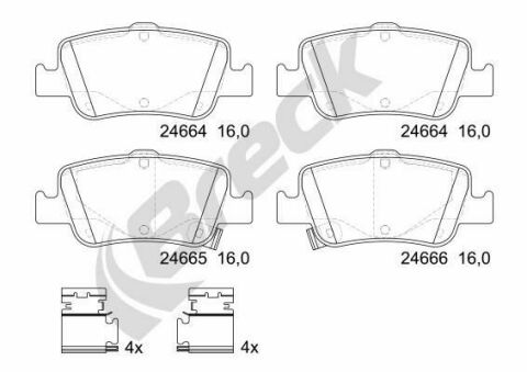 Тормозные колодки (задние) Toyota Auris 06-/Corolla 1.3-2.0D 12- (Galfer) Тормозные колодки (задние) Toyota Auris 06-/Corolla 1.3-2.0D 12- (Galfer)