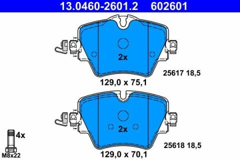 Колодки гальмівні (передні) BMW 5 (G30/F90) 17-/Mini (F55/F56) 20-/Toyota Supra 19- (Lucas / TRW)