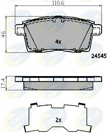 CBP01731 Comline - Тормозные колодки для дисков