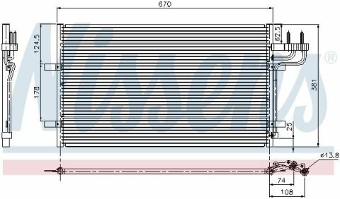 Конденсер FD FOCUS C-MAX(03-)1.6 i 16V(+)[OE 3M5H 19710 AB]