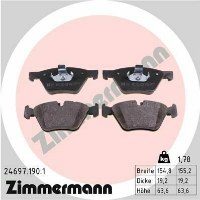 Колодки гальмівні (передні) BMW 5 (F10/F11) 09-16 (Ate-Teves)