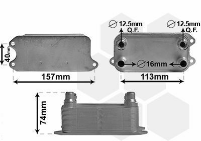 Радиатор масляный MB E-class (W212)/SLK (R172)/CLS (C218) 1.6-3.5 07-