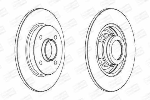 Диск гальмівний задній C3, C4 Peugeot 207,307 CITROEN