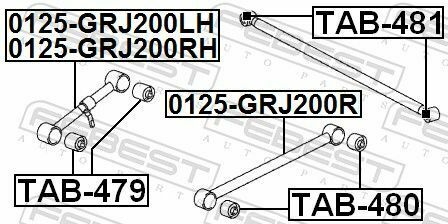 Сайлентблок рычага (зад./прод.) Land Cruiser 08-