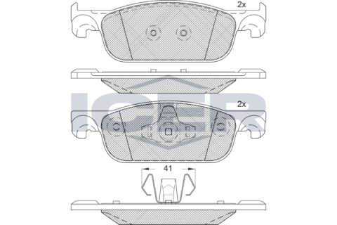 Колодки тормозные (передние) Renault Logan II/Clio IV/Sandero II 11-/Lada Xray 16-