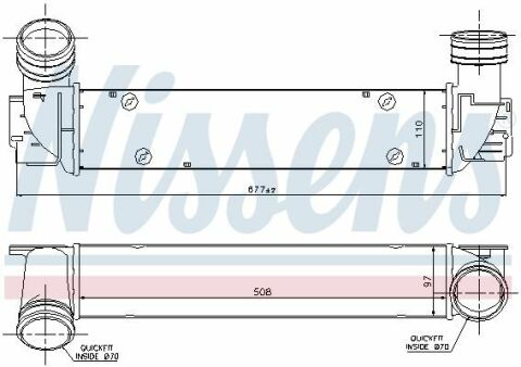 Интеркулер  BMW3  E90-91-92-93(05-)325d(+)[OE  1751.7.800.680]