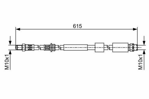 Шланг тормозной (передний) BMW 3 (F30/F80)/4 (F36/F33/F83) 11-