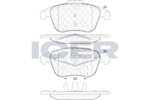 Колодки тормозные (передние) Citroen C4 04-/Peugeot 207/307/308/3008 02-