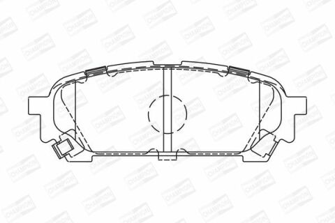 Колодки гальмові задні Forester 02- SUBARU