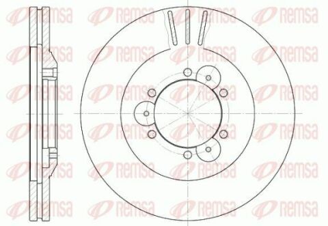 Диск торм.передн.(280*26) вентил.OPEL Frontera,Monterey (с ABS)