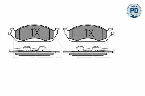 Колодки тормозные (передние) MB ML-class (W163) 98-05