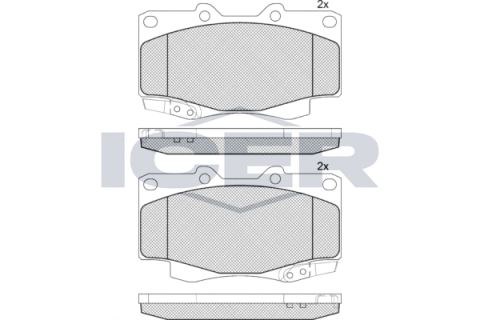 Колодки гальмівні (передні) Toyota Hilux 05-15