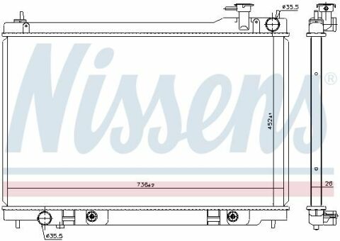 Радіатор INFIN FX 35[OE 21460-CG000]