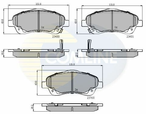 CBP31140 Comline - Гальмівні колодки до дисків