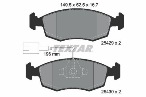 Колодки гальмівні (передні) Fiat 500/500C/Punto/Punto Evo 07- (Teves) Q+