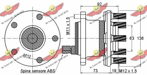 Комплект колісних підшипників