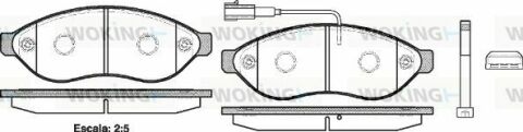 Тормозные колодки пер. Jumper/Ducato/Boxer 06- (1.1-1.5t)