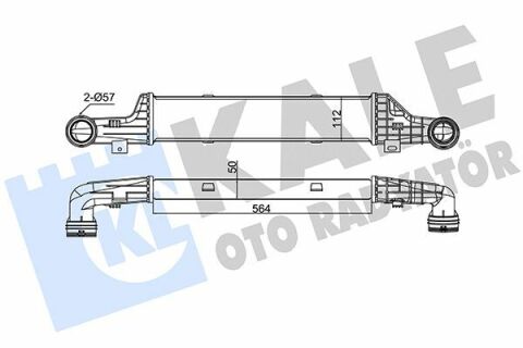 KALE DB Интеркулер W204/212 07-