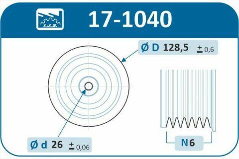 Шкив коленвала Opel Vectra B 1.6/1.8i 95-02 (6PK)