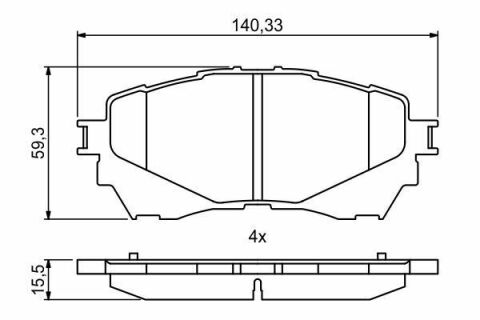 Колодки тормозные (передние) Mazda 6 12-