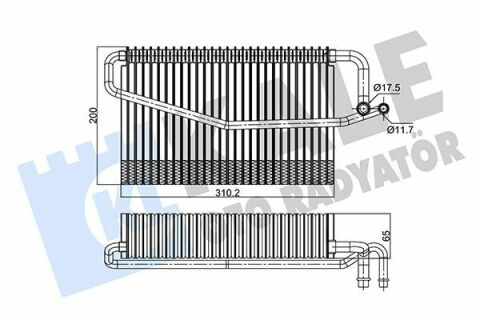 KALE DB Випарник W203, W463 02-