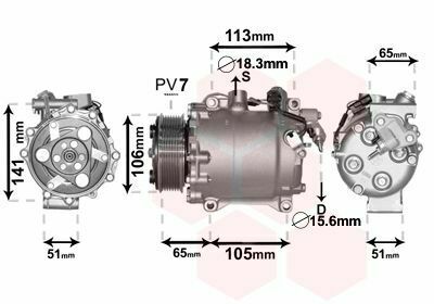 Компресор кондиціонера Honda CR-V III 2.4 i-VTEC 06-