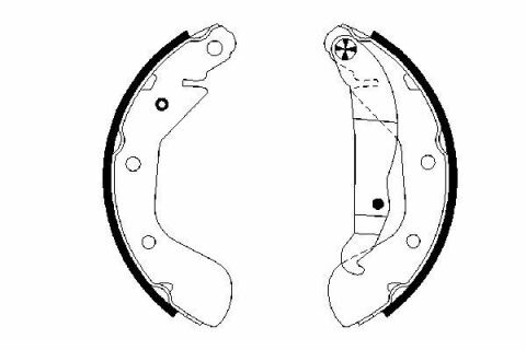 Колодки гальмівні CORSA 00- 200X46 +ABS OPEL