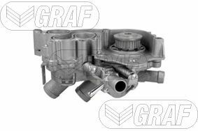 Помпа води Audi/Seat/Skoda/VW 1.0-1.4TSI/1.4-1.6 13- (28z)(B/B)(6 лоп)(з корпусом і 2 термостатами)