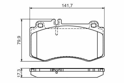 Колодки тормозные (передние) MB E-class (W212) 09-16