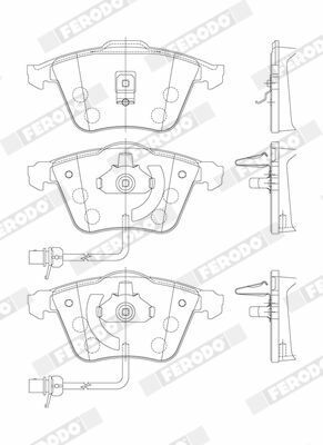 Гальмівні колодки перед. Audi A6 97-05