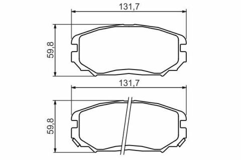 Колодки гальмівні (передні) Hyundai Tucson 04-/Sonata 05-10/Grandeur 05-/Kia Opirus 06-