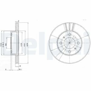 Диск тормозной передний Carisma,Lancer V,VI,Colt MITSUBISHI