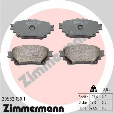 Колодки тормозные (задние) Toyota Rav4 18-/Corolla XII/Highlander 19-/Suzuki Across 20-/Lexus UX 18-