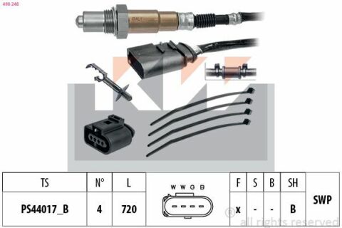 498 248 KW Лямбда-зонд (аналог EPS 1.998.248/Facet 10.8248 ) 498 248 KW Лямбда-зонд (аналог EPS 1.998.248/Facet 10.8248 )
