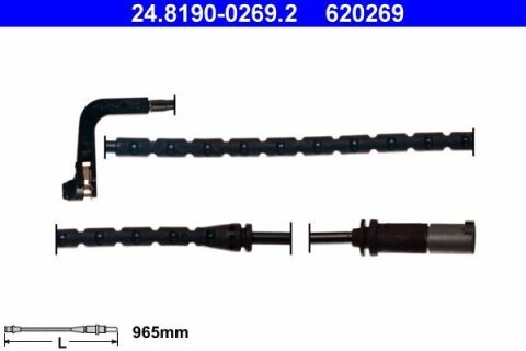 Датчик износа тормозных колодок (задних) BMW X5 (E70)/X6 (E71/E72) 3.0/3.0D 07- (L=965mm)