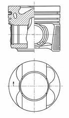 Поршень MB A-class (W176)/B-class (W246/W242) 1.8D 11-14 (83.25mm/+0.25) OM651